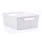 12 Pack: White Plastic Wicker Storage Basket by Simply Tidy®